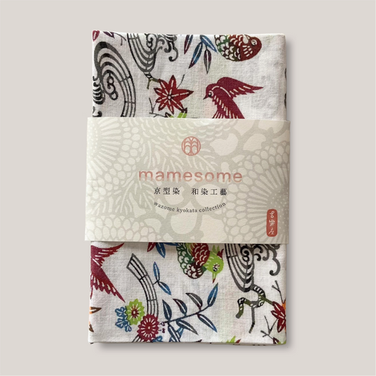 型染め 手ぬぐい / 流水に小菊