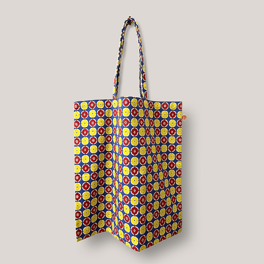 型染め トートバッグ / 丸紋崩し