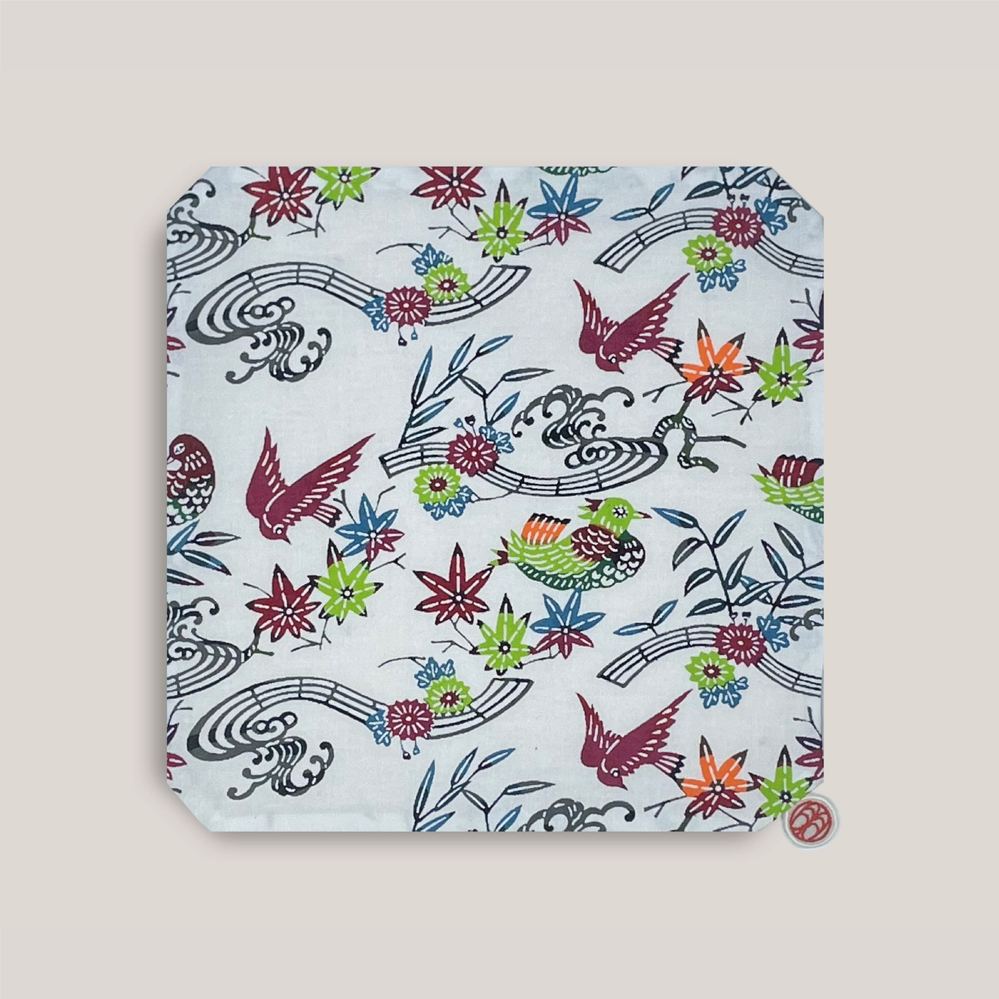 型染め マルチクロス S / 流水に小菊