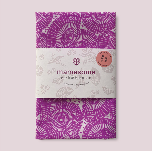 一色染め 手ぬぐい / 傘 パープル