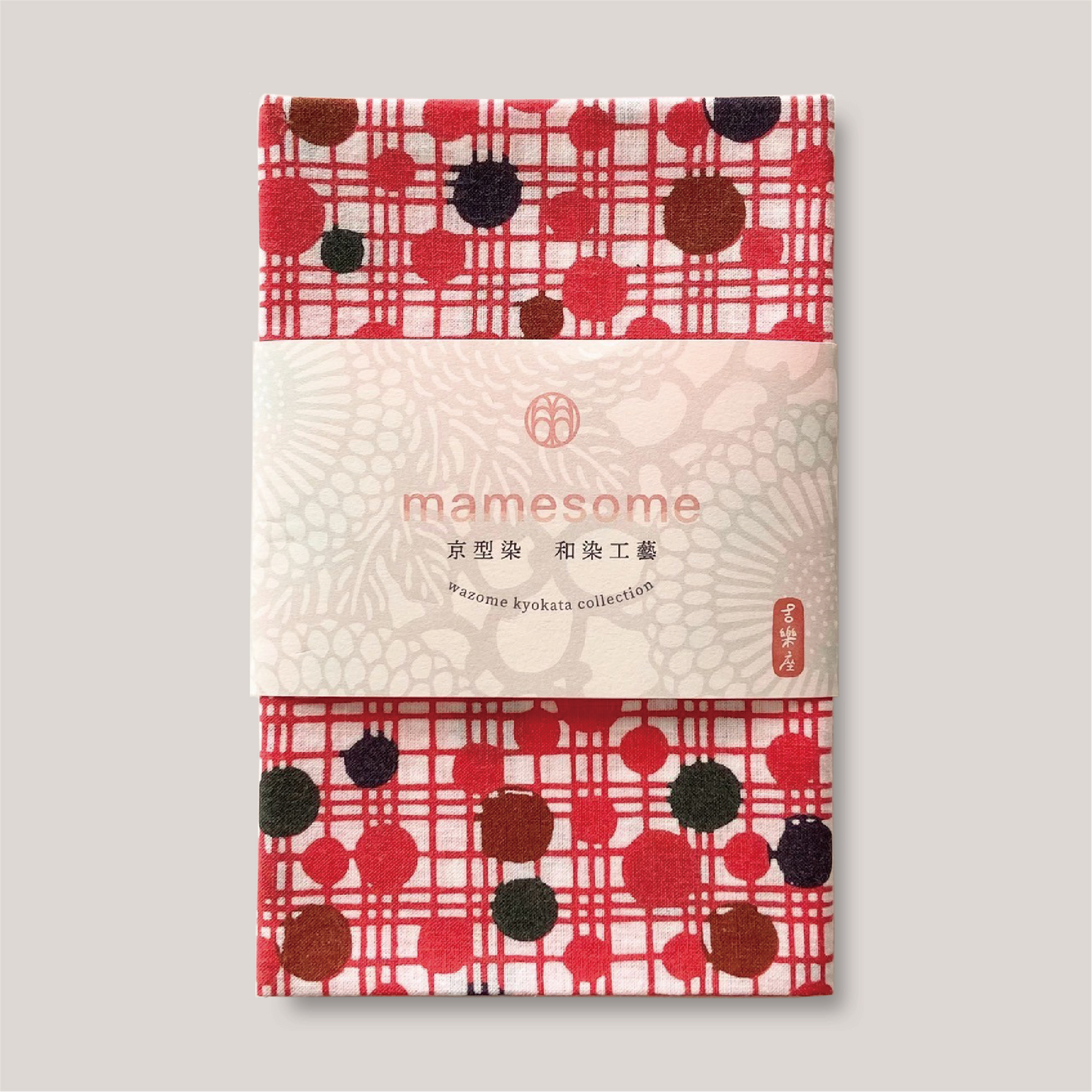 型染め 手ぬぐい / 水玉格子