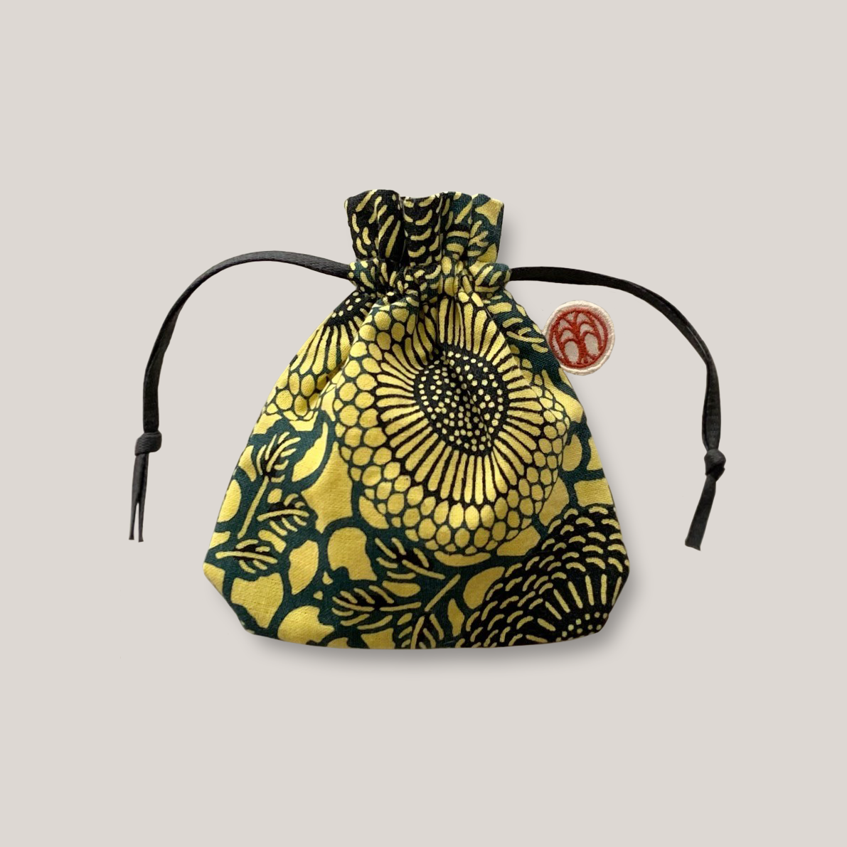 型染め きんちゃく S / 菊唐草