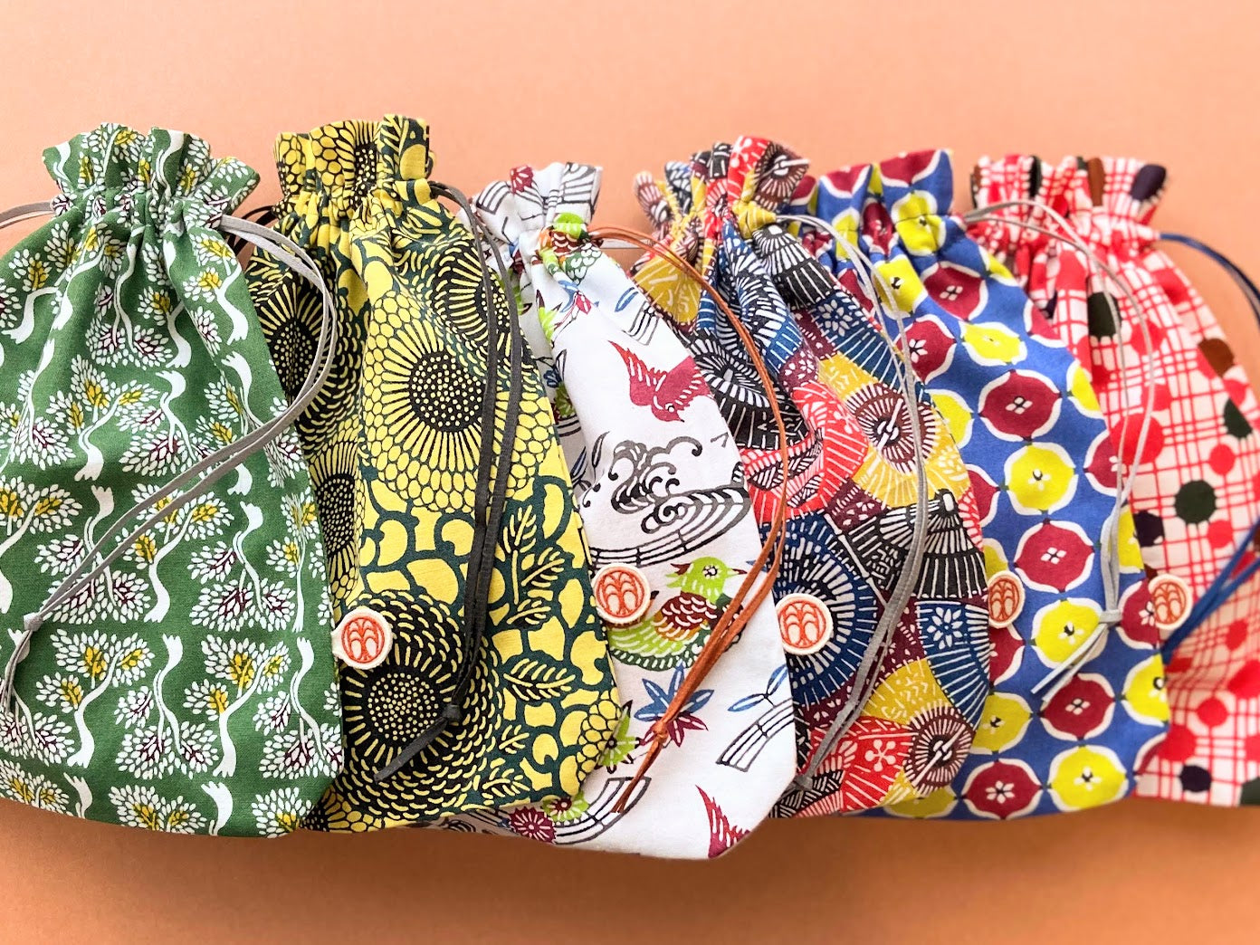 型染め きんちゃく L / よろり立樹