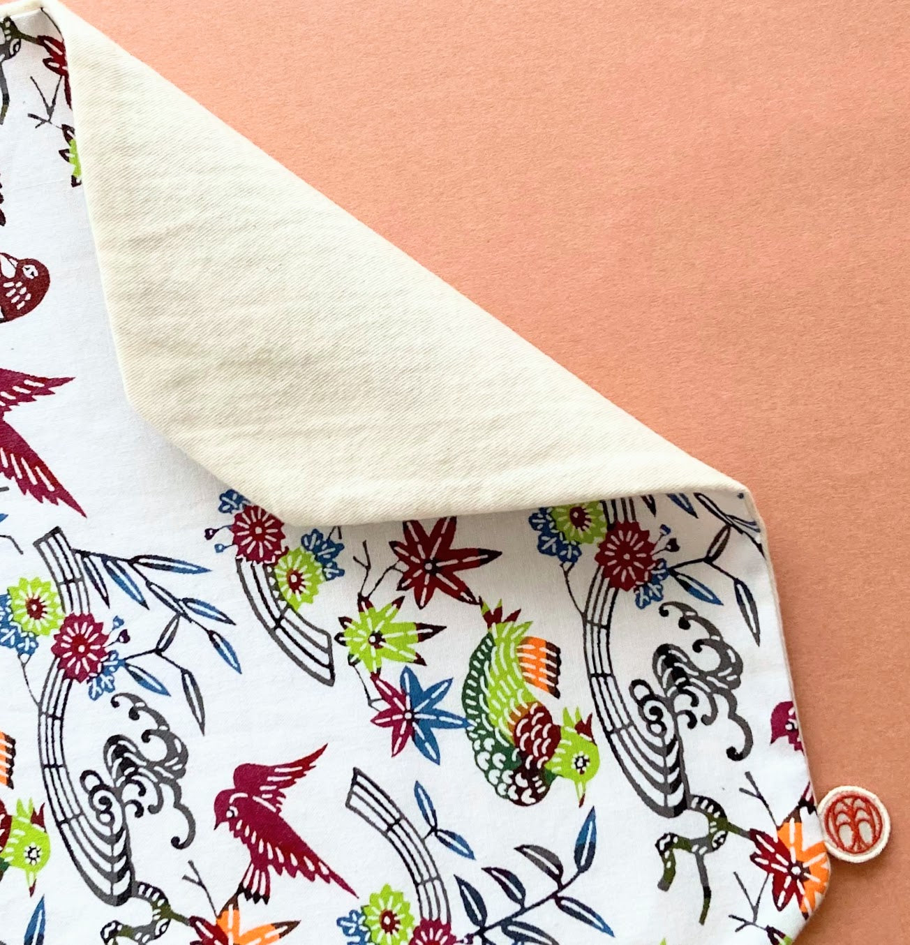 型染め マルチクロス L / 流水に小菊