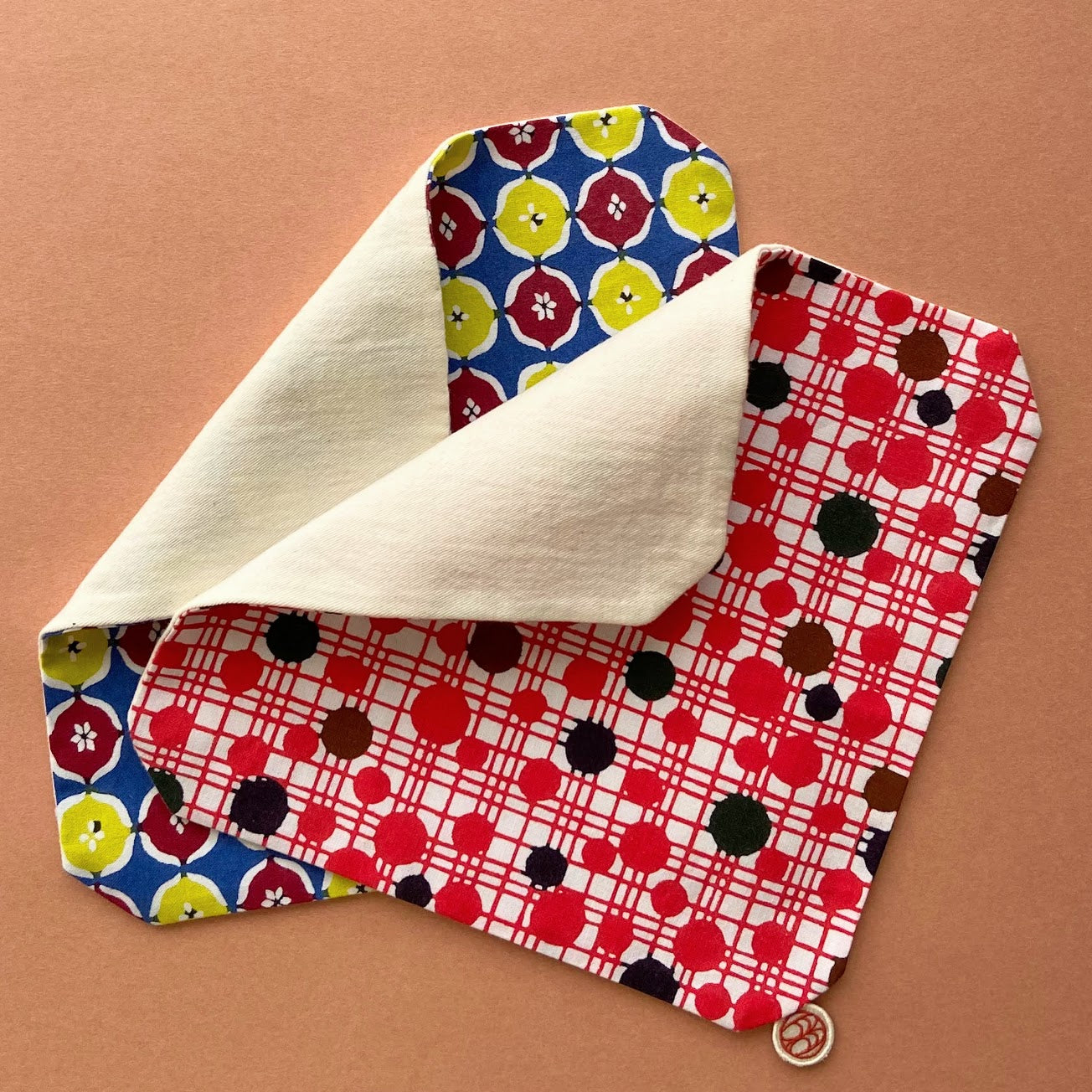 型染め マルチクロス S / 丸紋崩し