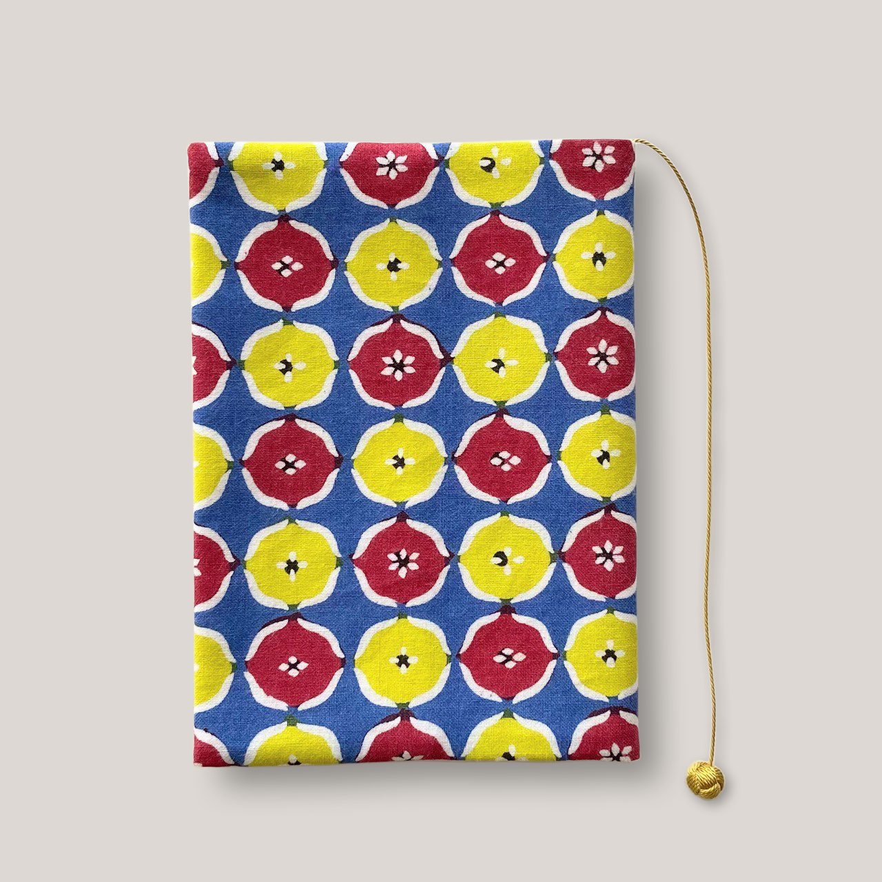 型染め ブックカバー 文庫サイズ / 丸紋崩し