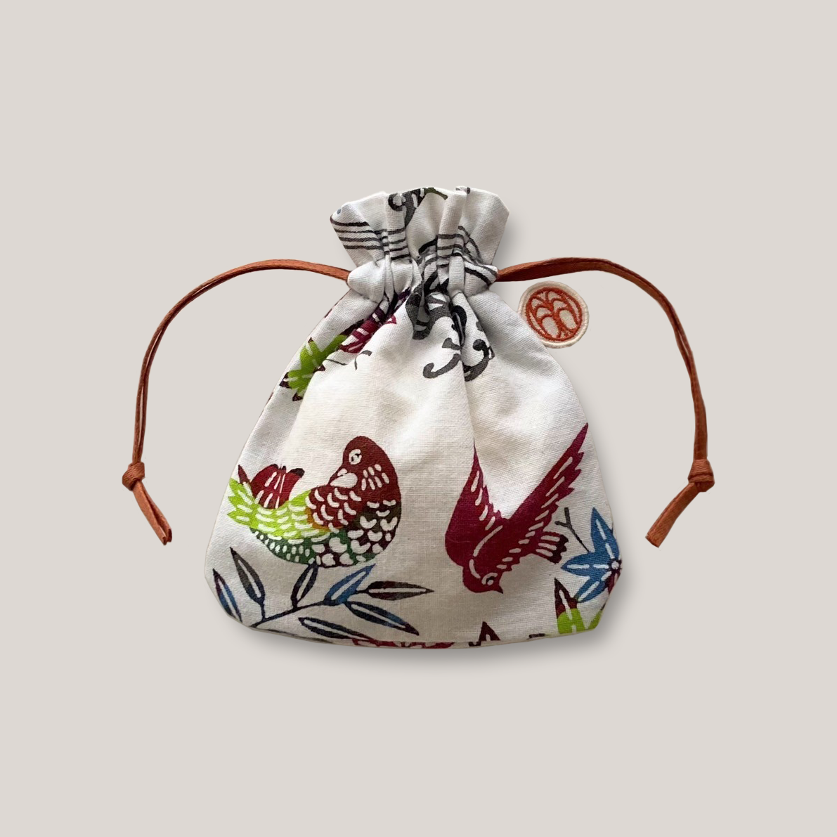 型染め きんちゃく S / 流水に小菊