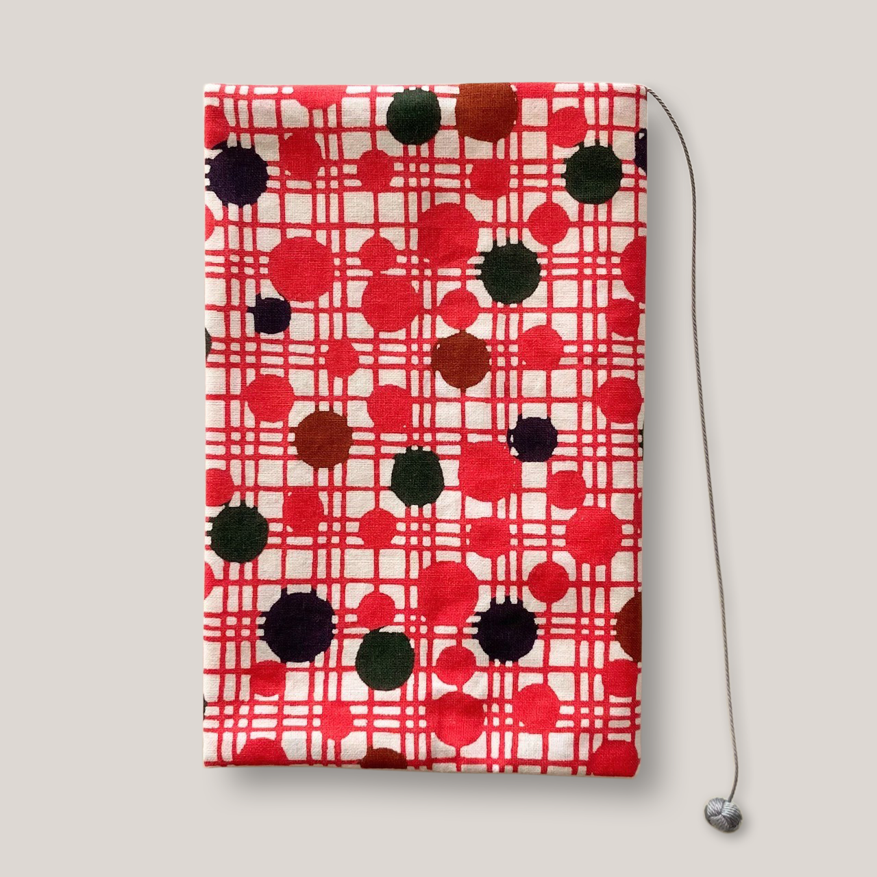 ブックカバー 新書サイズ / 水玉格子