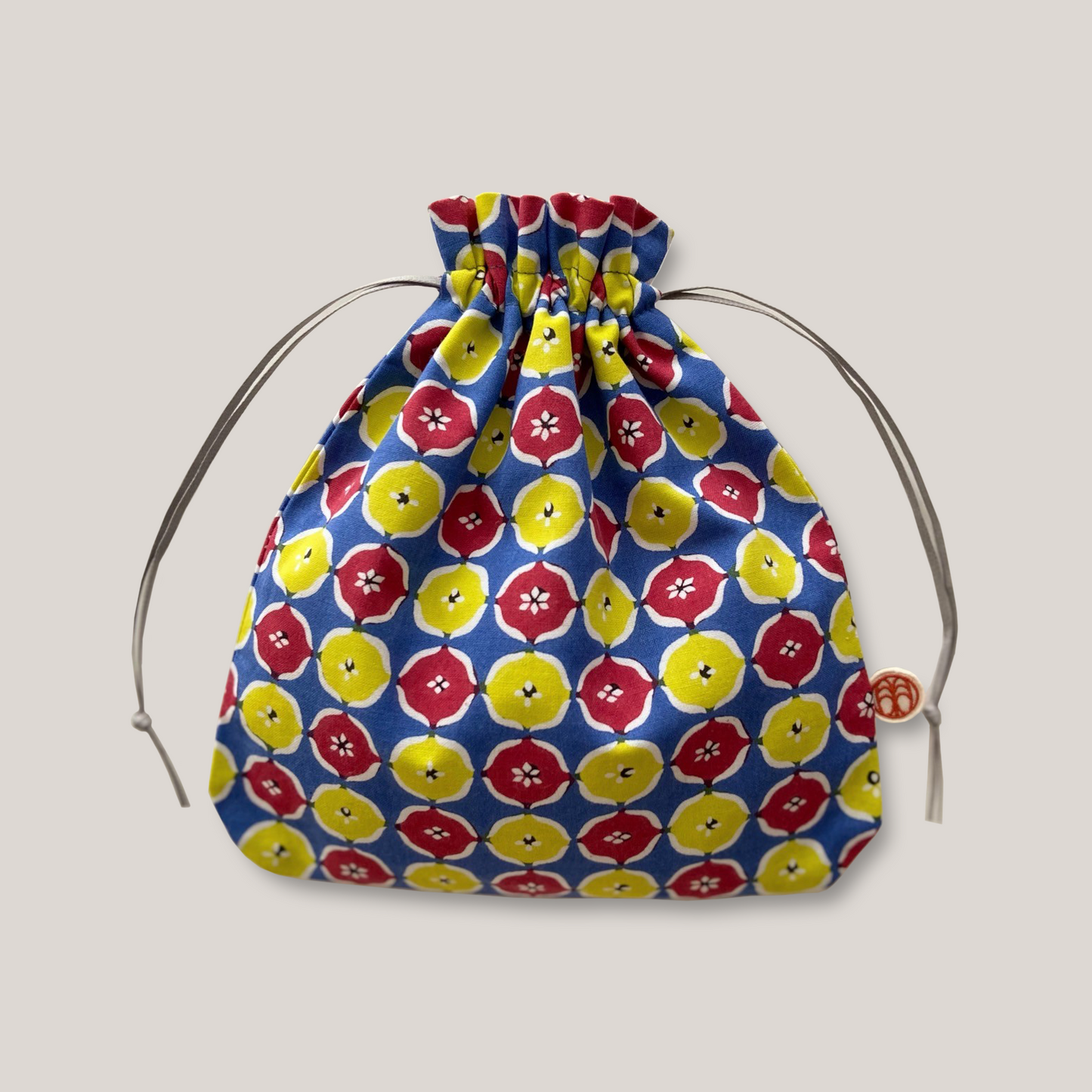 型染め きんちゃく L / 丸紋崩し