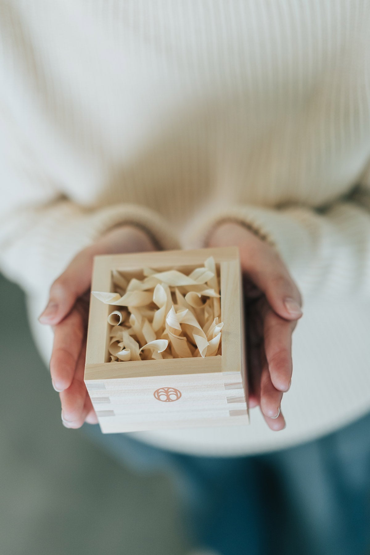 型染め ファブリックブロック / 丸紋崩し