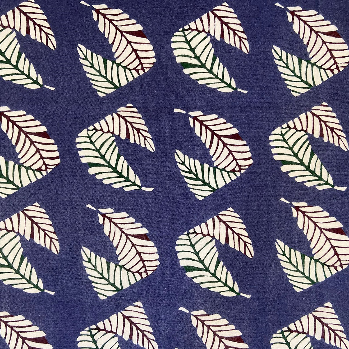 型染め ファブリックブロック / 枇杷の葉