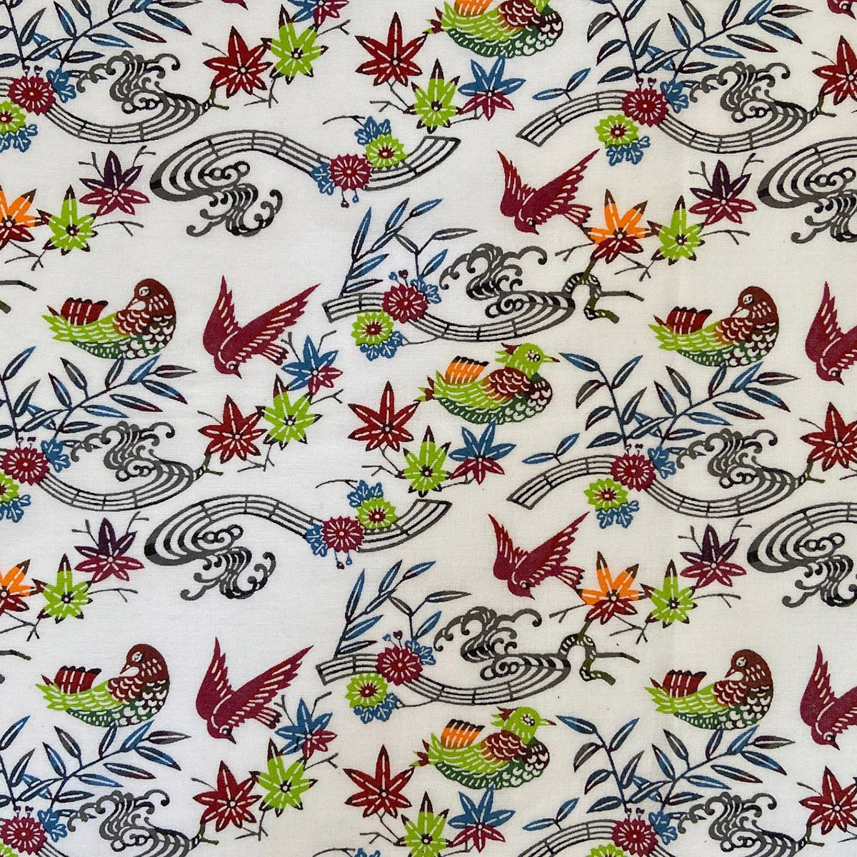 型染め マルチクロス L / 流水に小菊