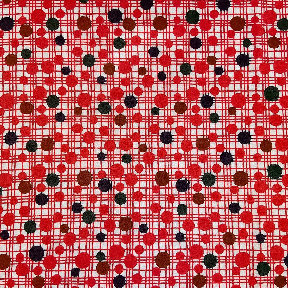 型染め マルチクロス S / 水玉格子