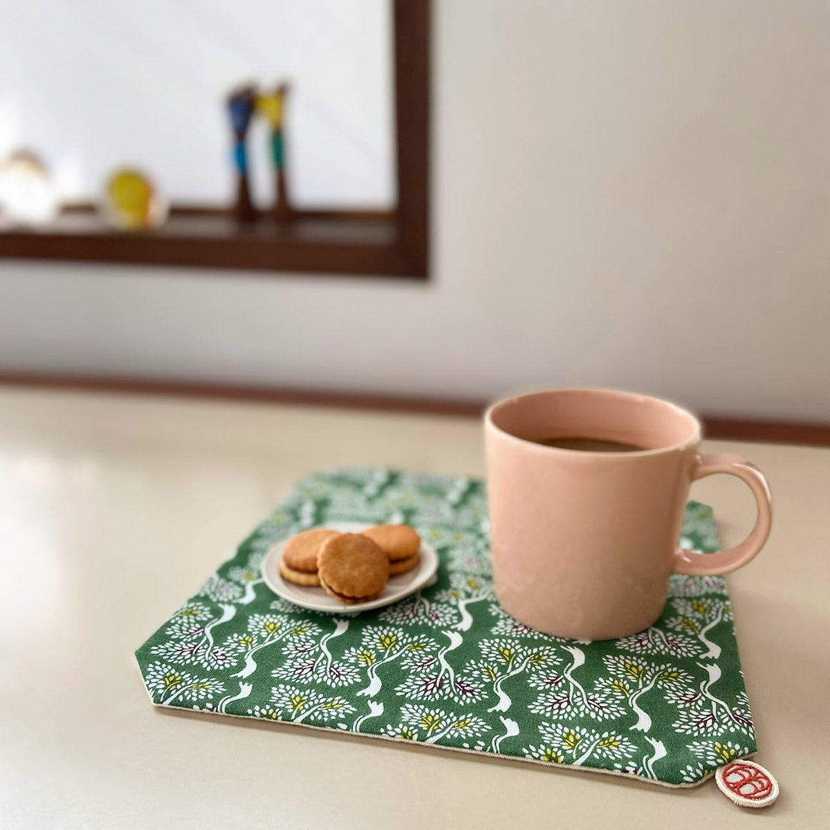 型染め マルチクロス S / 枇杷の葉