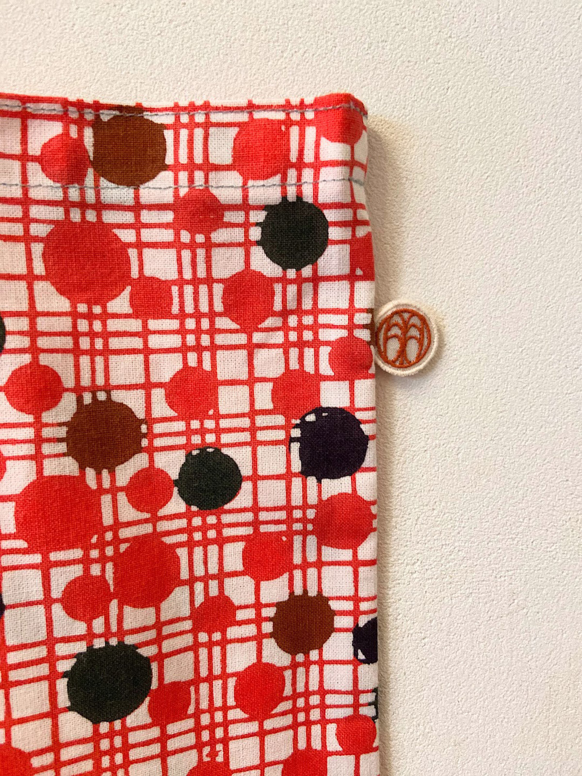 型染め トートバッグ / 水玉格子