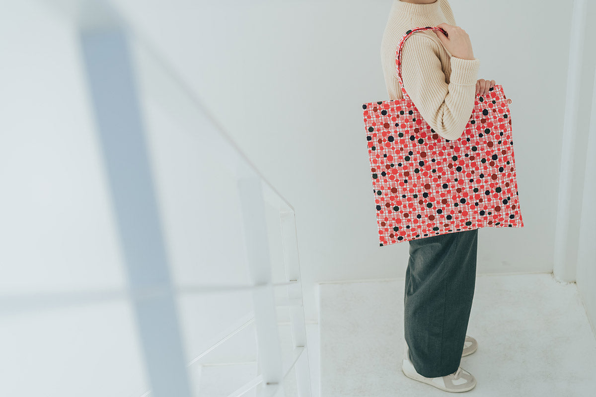 型染め トートバッグ / 丸紋崩し