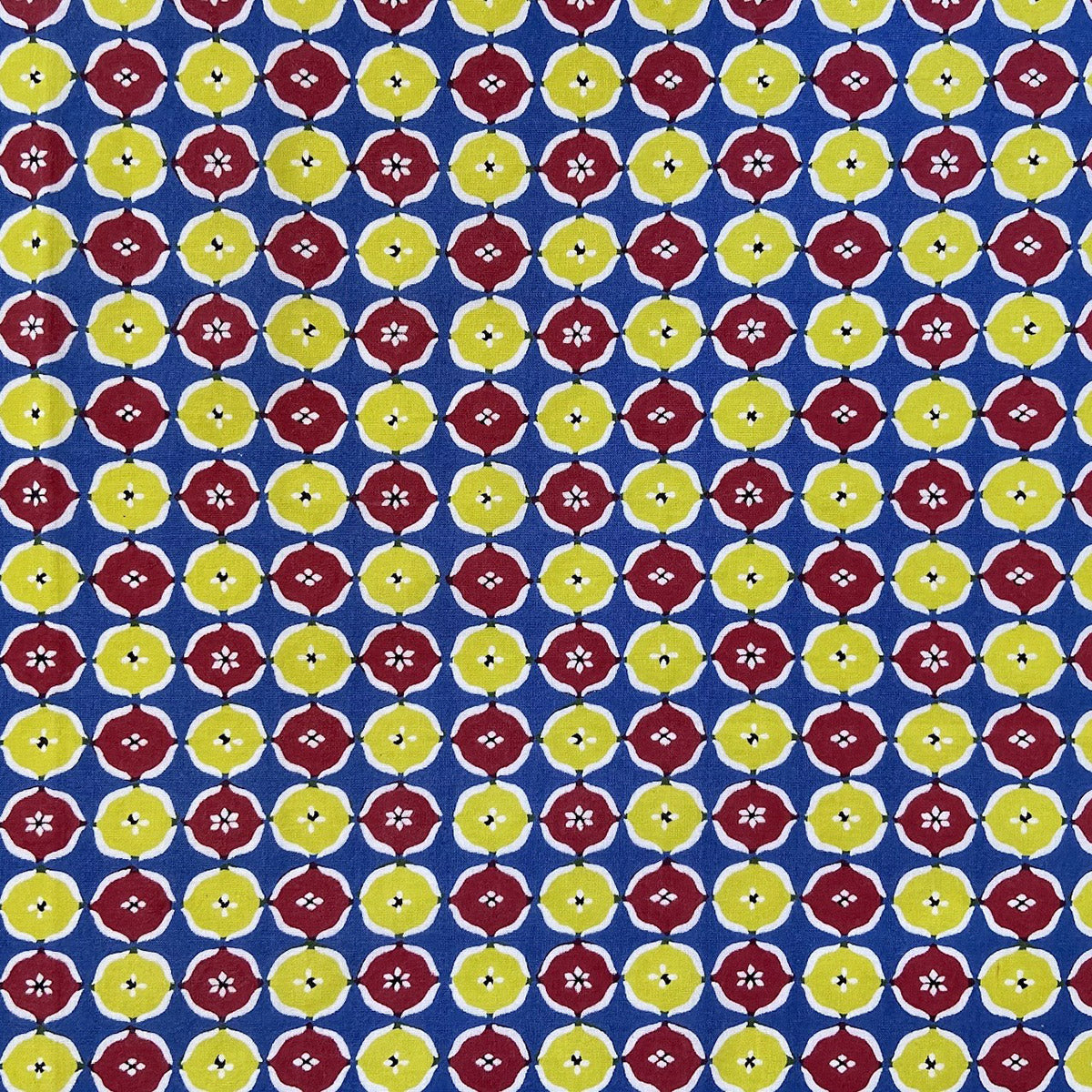 Fabric box S (business card size) / round pattern break x polka dot lattice